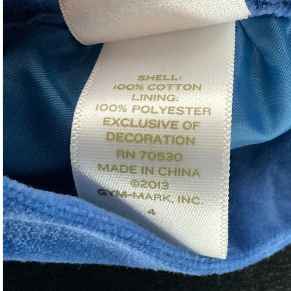Janie and Jack Skirt Girls 4 Blue Cotton Velvet Floral Embroidered Classic